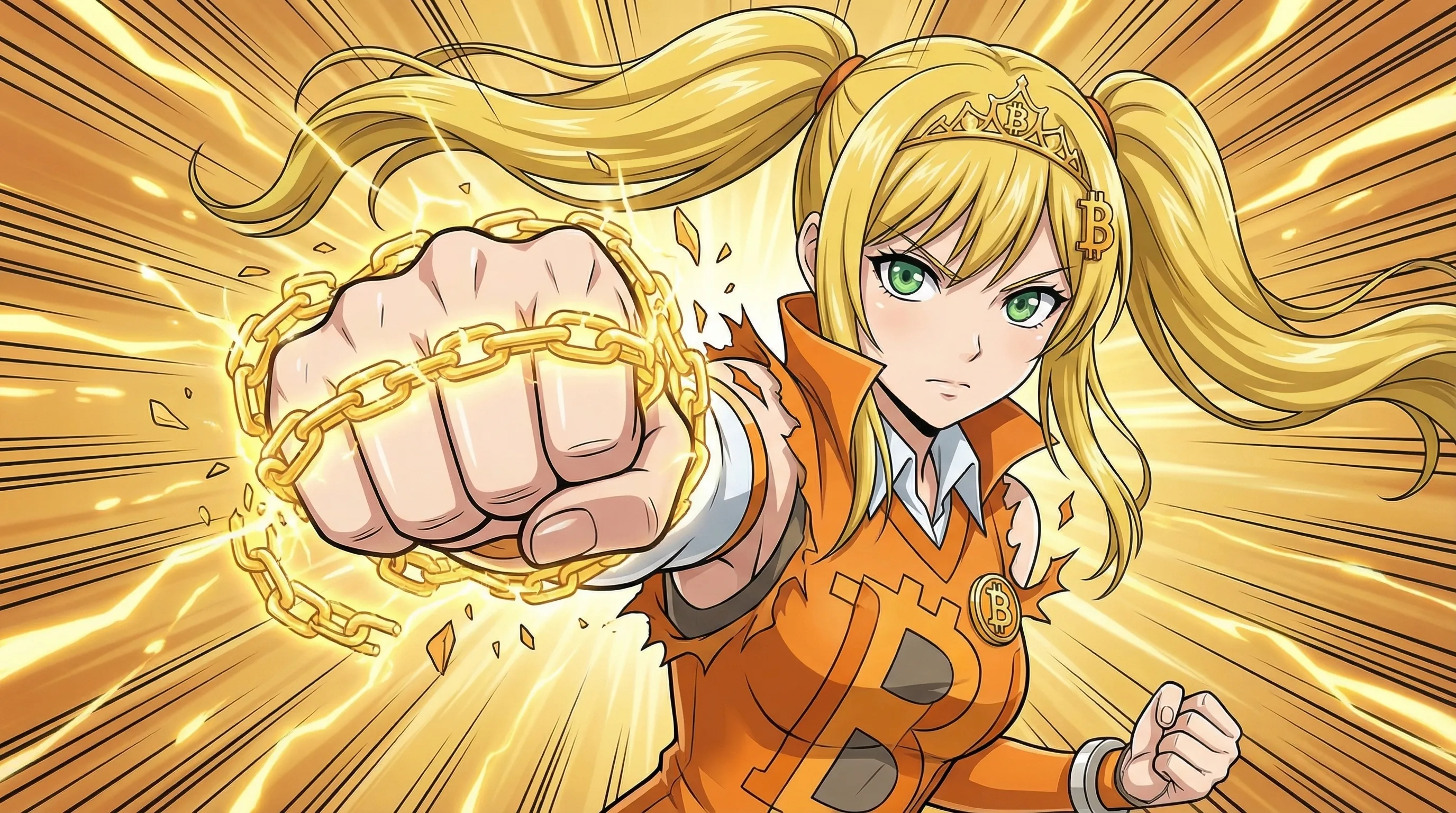 Anime Bitcoin character artwork 1