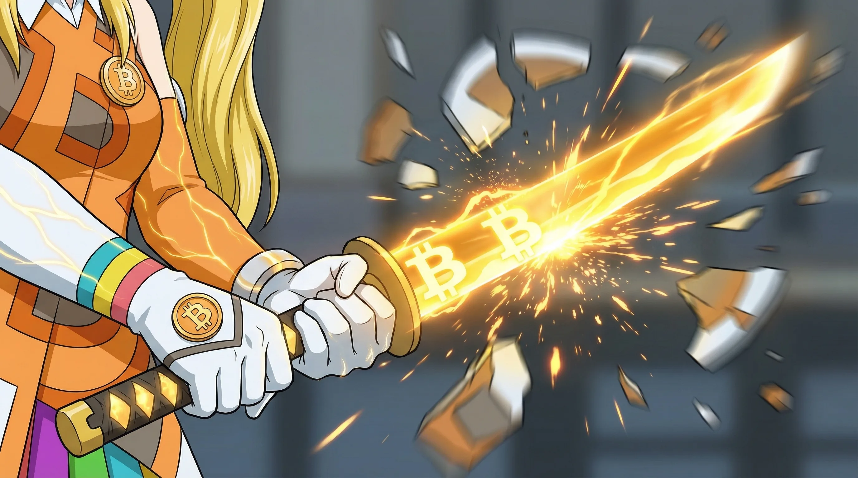 Anime Bitcoin character artwork 3